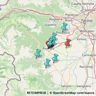 Mappa Viale Savorgnan D'Osoppo, 10064 Pinerolo TO, Italia (6.97364)