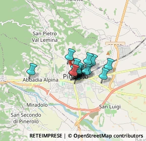 Mappa Viale Savorgnan D'Osoppo, 10064 Pinerolo TO, Italia (0.7715)