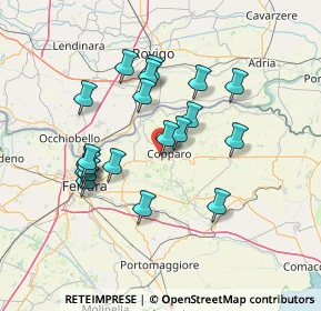 Mappa Via Dosso Dossi, 44034 Copparo FE, Italia (13.099)