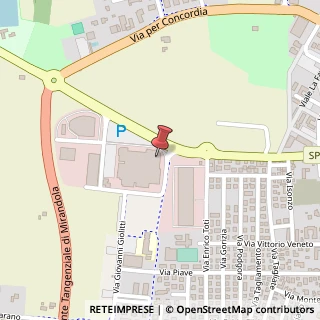 Mappa Via G. Agnini, 37/2, 41037 Mirandola, Modena (Emilia Romagna)