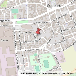 Mappa Via Antonio Gramsci, 23, 44034 Copparo, Ferrara (Emilia Romagna)