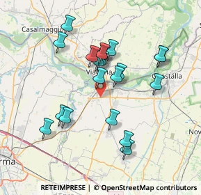 Mappa Via Leonardo da Vinci, 42041 Brescello RE, Italia (6.812)