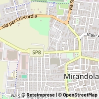 Karte Mirandola