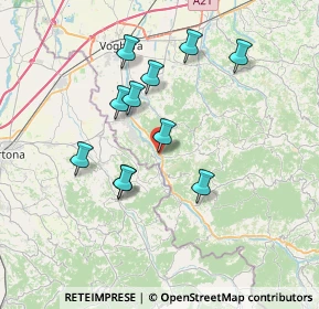 Mappa Via Vittorio Emanuele, 27052 Godiasco Salice Terme PV, Italia (6.55273)