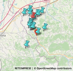Mappa Via Vittorio Emanuele, 27052 Godiasco Salice Terme PV, Italia (5.9685)