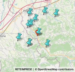Mappa SP461, 27052 Godiasco Salice Terme PV, Italia (6.57909)