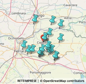 Mappa Via A. Aleotti, 44034 Copparo FE, Italia (10.657)