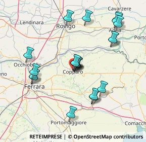 Mappa Via A. Aleotti, 44034 Copparo FE, Italia (15.1135)