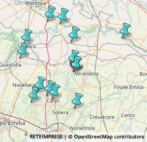 Mappa Via Malcantone, 41039 San Possidonio MO, Italia (15.64857)