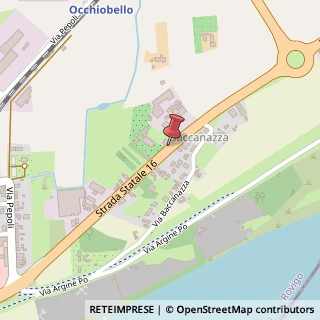 Mappa Via Nazionale, 33, 45030 Santa Maria Maddalena RO, Italia, 45030 Occhiobello, Rovigo (Veneto)