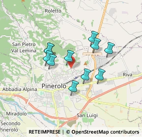 Mappa Strada San Luca, 10064 Pinerolo TO, Italia (1.39273)