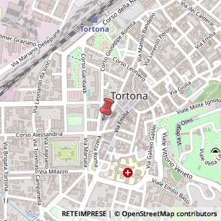 Mappa Piazza Ester Mietta,  4, 15057 Tortona, Alessandria (Piemonte)
