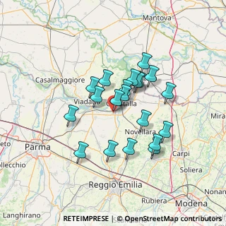Mappa Via G.B.Fattori, 42044 Gualtieri RE, Italia (11.4165)