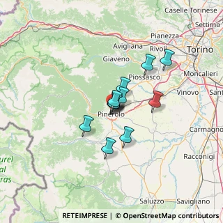 Mappa Via Achille Grandi, 10064 Pinerolo TO, Italia (8.07417)
