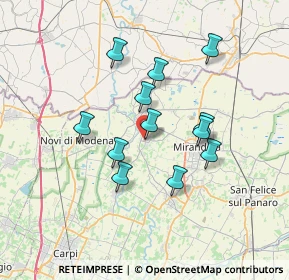 Mappa Via Rizzatti, 41039 San Possidonio MO, Italia (5.9775)