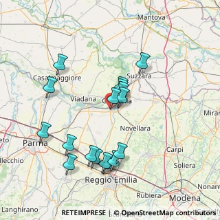 Mappa Via Luther King, 42044 Gualtieri RE, Italia (15.01765)
