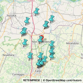Mappa Viale G. di Vittorio, 41016 Novi di Modena MO, Italia (8.3805)