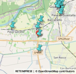 Mappa Via Donatori di Sangue, 42044 Gualtieri RE, Italia (2.5625)