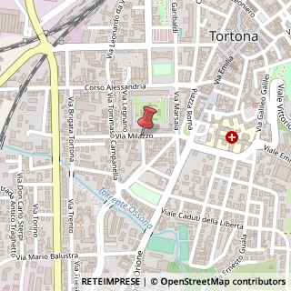 Mappa Via milazzo 10, 15057 Tortona, Alessandria (Piemonte)
