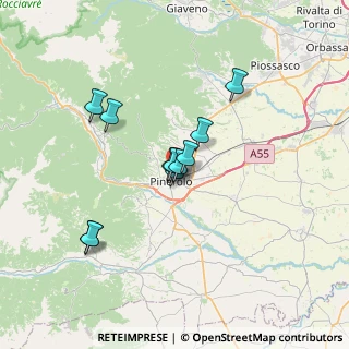 Mappa Via P. Santini, 10064 Pinerolo TO, Italia (5.35273)