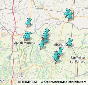 Mappa Via Chiavica Mari, 41039 San Possidonio MO, Italia (6.30615)