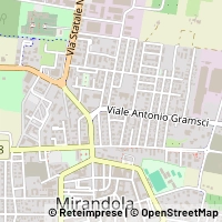 Mapa Mirandola