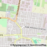 Mapa Mirandola