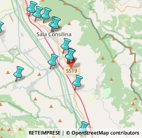 Mappa Via Fonti, 84036 Sala Consilina SA, Italia (4.91462)