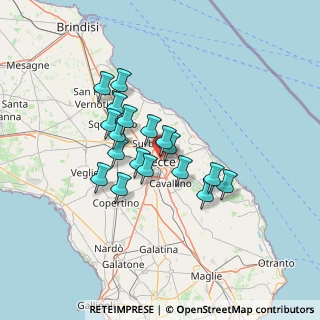 Mappa , 73100 Lecce LE, Italia (11.35167)