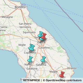 Mappa , 73100 Lecce LE, Italia (21.83667)