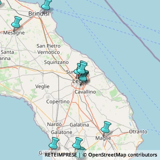 Mappa , 73100 Lecce LE, Italia (24.98571)