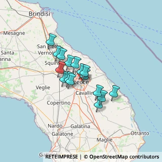 Mappa , 73100 Lecce LE, Italia (9.84063)
