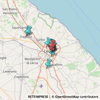 Mappa Via di Pettorano, 73100 Lecce LE, Italia (2.83231)