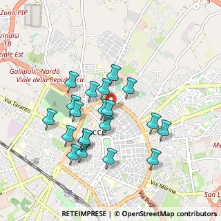 Mappa Via di Pettorano, 73100 Lecce LE, Italia (0.9)
