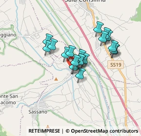 Mappa Via Molinella, 84038 Sassano SA, Italia (1.358)