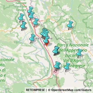 Mappa Località Fontanelle, 84036 Sala Consilina SA, Italia (8.358)