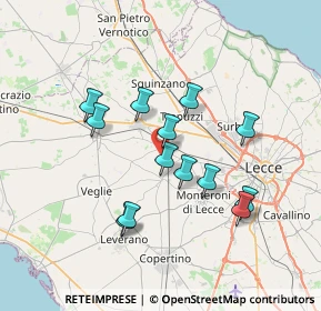 Mappa Via S. Paolo, 73041 Carmiano LE, Italia (6.75846)