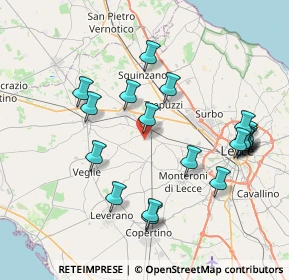 Mappa Via S. Paolo, 73041 Carmiano LE, Italia (8.864)