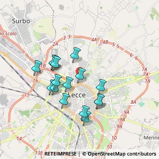 Mappa Via Ofanto, 73100 Lecce LE, Italia (1.76813)