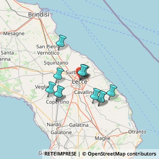 Mappa Via Ofanto, 73100 Lecce LE, Italia (11.4875)