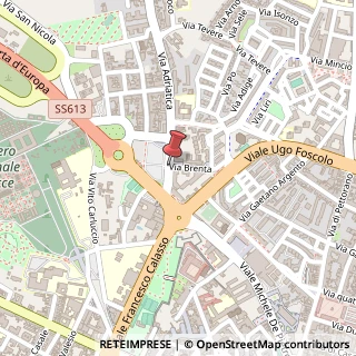 Mappa Area DI Parcheggio, 73100 Lecce, Lecce (Puglia)