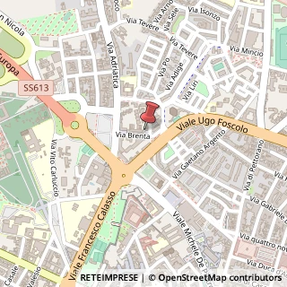 Mappa Via Adige, 73100 Lecce, Lecce (Puglia)
