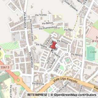 Mappa Via Tevere, 5, 73100 Lecce, Lecce (Puglia)