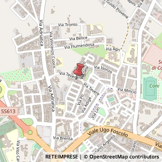 Mappa Via Tevere, 25, 73100 Lecce, Lecce (Puglia)