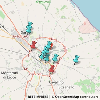 Mappa Via Attilio Biasco, 73100 Lecce LE, Italia (3.14)