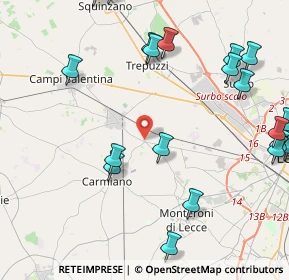 Mappa Via Lecce, 73051 Villa Convento LE, Italia (5.9915)