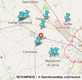 Mappa Via Lecce, 73051 Villa Convento LE, Italia (4.25727)