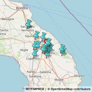 Mappa Via Ugo Foscolo, 73100 Lecce LE, Italia (9.73375)
