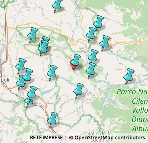 Mappa Parco Nazionale del Cilento, 84060 Monteforte Cilento SA, Italia (9.3345)