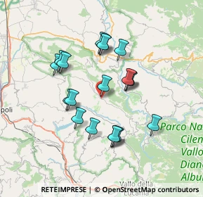 Mappa Parco Nazionale del Cilento, 84060 Monteforte Cilento SA, Italia (6.70421)